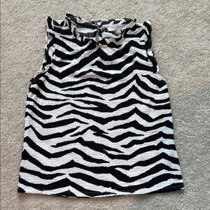 LOFT Monochrome Patterned Top